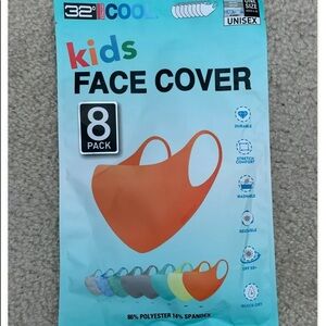 New 32 Degrees Kid's Unisex Face Cover 8-pack- New Sealed